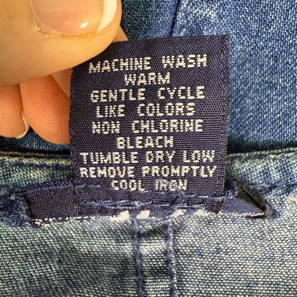 Vintage Original TY Wear Denim Dress, Women's 18W, Short Sleeves, Knee Length - Picture 13 of 14